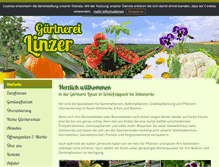 Tablet Screenshot of gaertnerei-linzer.de